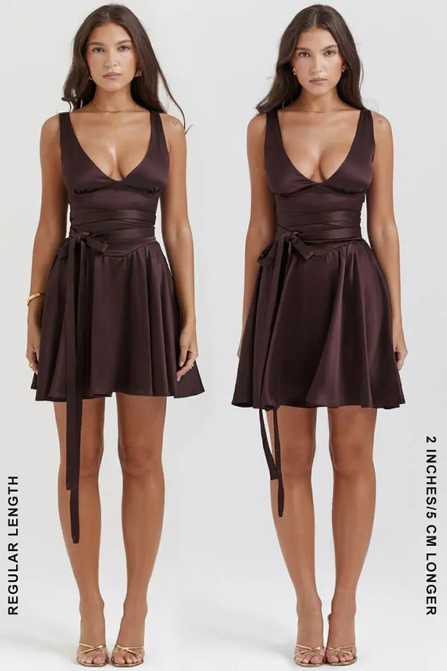 Women Shiema Rich Brown Mini Dress House Of CB Dresses Women Shiema Rich Brown Mini Dress House Of CB Dresses