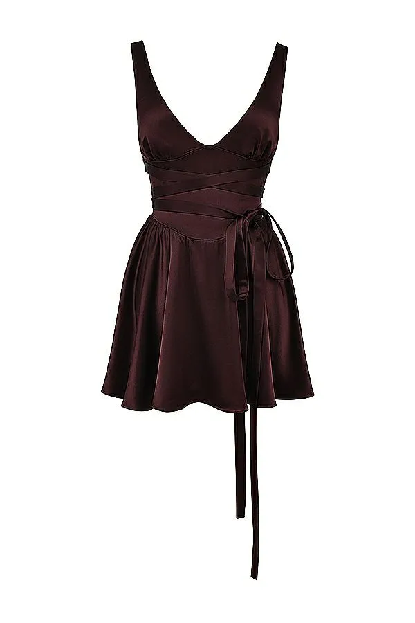 Women Shiema Rich Brown Mini Dress House Of CB Dresses Women Shiema Rich Brown Mini Dress House Of CB Dresses