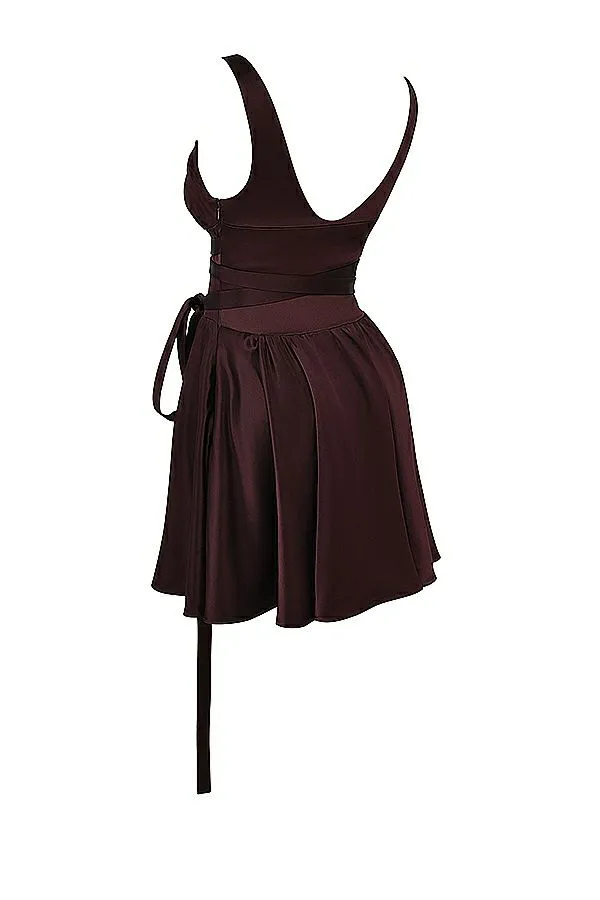 Women Shiema Rich Brown Mini Dress House Of CB Dresses Women Shiema Rich Brown Mini Dress House Of CB Dresses