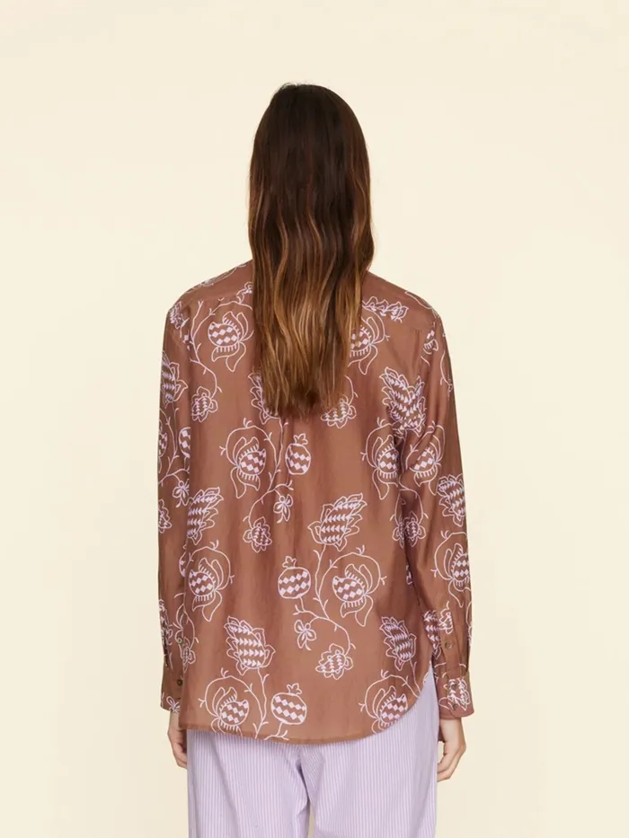 Women Shirts XRENA Mocha Pom Beau Shirt Women Shirts XRENA Mocha Pom Beau Shirt