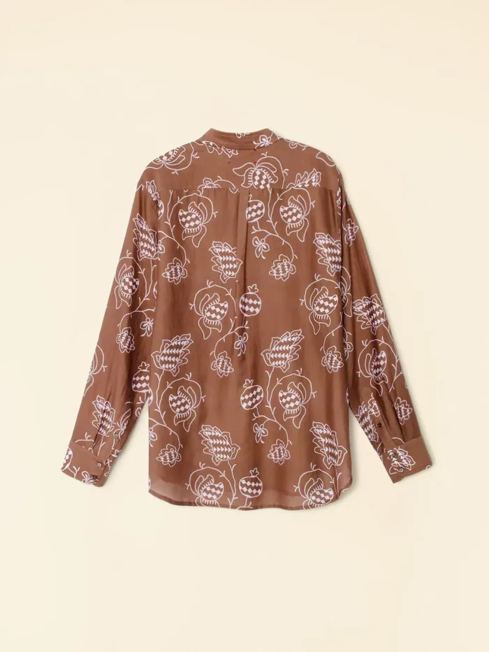 Women Shirts XRENA Mocha Pom Beau Shirt Women Shirts XRENA Mocha Pom Beau Shirt