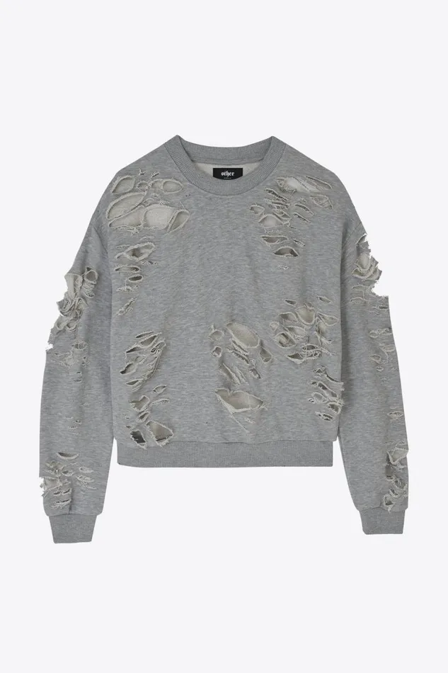 Women Shredded Sweatshirt OTHER HOODIES and SWEATS