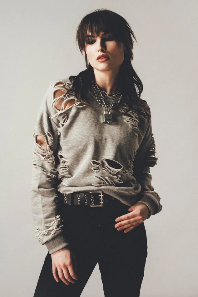 Women Shredded Sweatshirt OTHER HOODIES and SWEATS