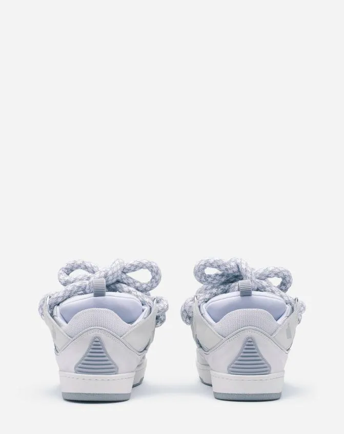 Women Sneakers Lanvin Curb Sneakers In Leather With Snake Laces White Women Sneakers Lanvin Curb Sneakers In Leather With Snake Laces White