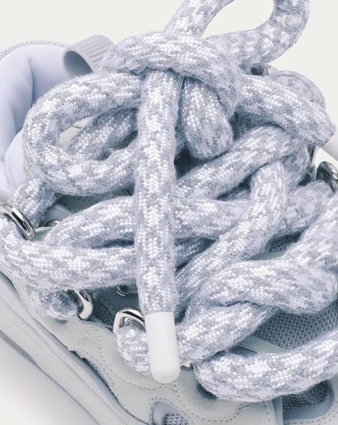 Women Sneakers Lanvin Curb Sneakers In Leather With Snake Laces White Women Sneakers Lanvin Curb Sneakers In Leather With Snake Laces White