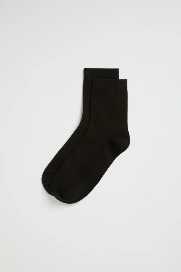 Women Socks and Tights Seed Heritage Quarter Crew Sock Black
