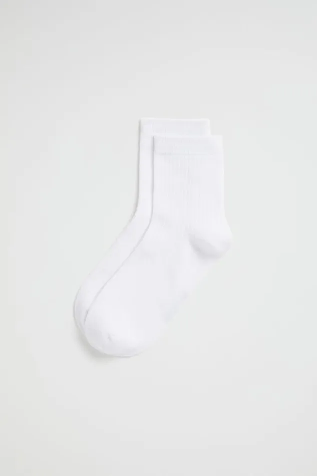 Women Socks and Tights Seed Heritage Quarter Crew Sock White