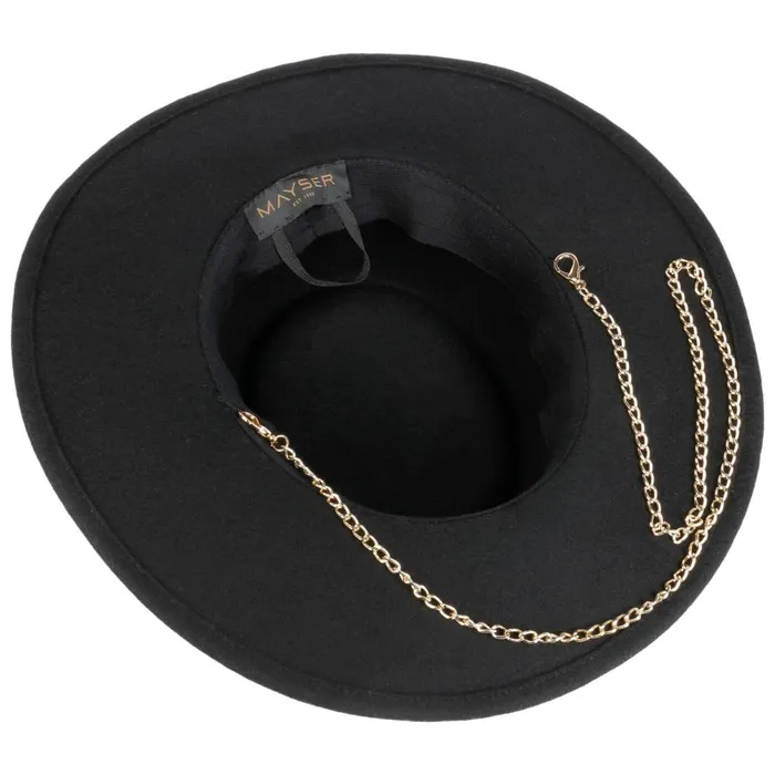 Women Soft Wool Ladies Hat With Chin Strap Beige Mayser Felt Hats Women Soft Wool Ladies Hat With Chin Strap Beige Mayser Felt Hats