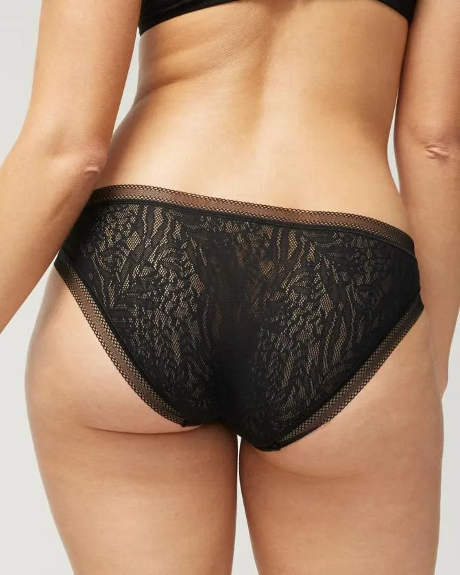 Women Soma Bikinis Bikini Panty With Stretch Lace Wishful Blue