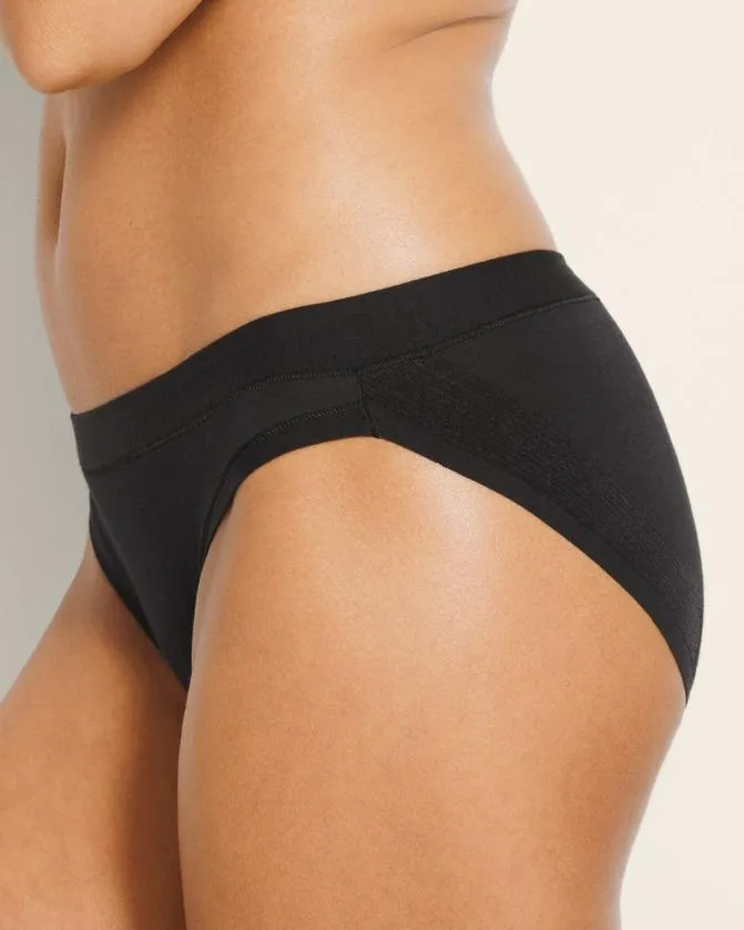 Women Soma Bikinis Vanishing Edge Cotton Bikini Panty Heather Ecru