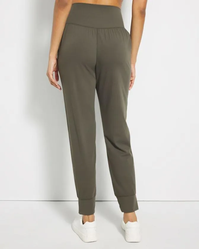 Women Soma Bottoms 247 HighWaist Joggers Dark Gray Olive