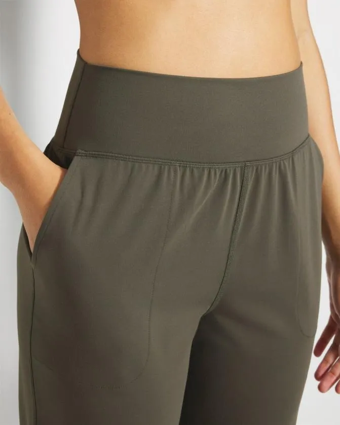 Women Soma Bottoms 247 HighWaist Joggers Dark Gray Olive
