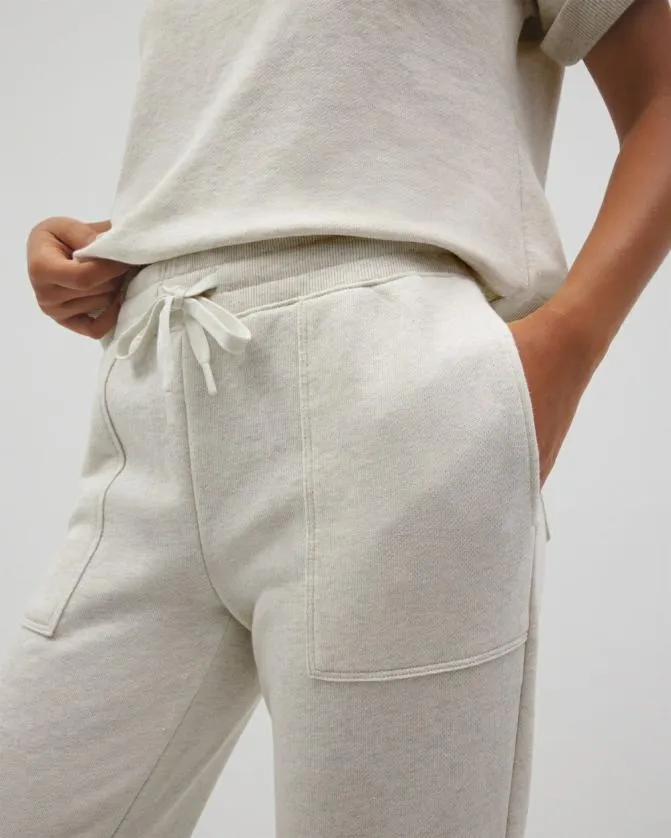 Women Soma Bottoms Cotton Terry Cropped Pants Heather Crystal