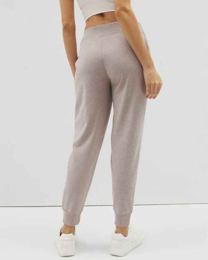 Women Soma Bottoms Essential Terry Joggers Heather Mink