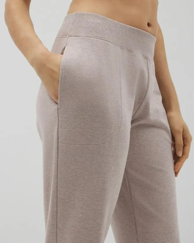 Women Soma Bottoms Essential Terry Joggers Heather Mink