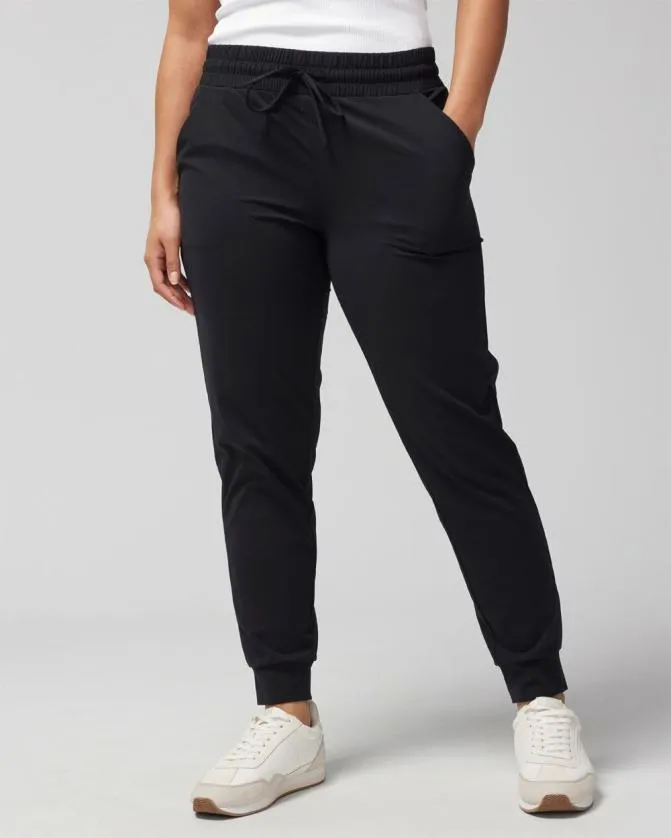 Women Soma Bottoms Tech Knit Jogger Black