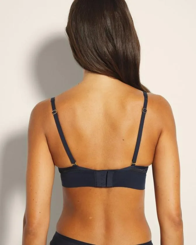 Women Soma Bralettes Shimmer Mesh Triangle Bralette Silver Taupe