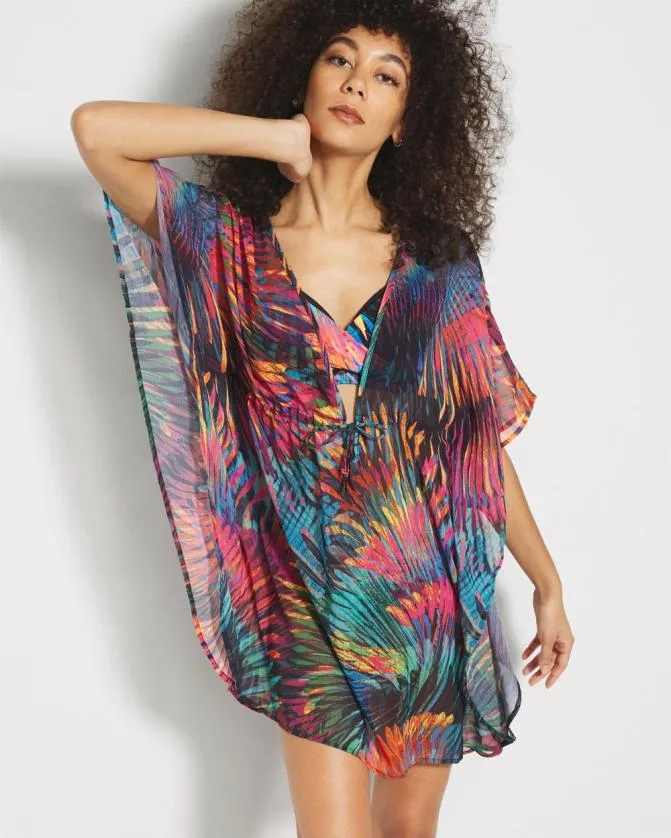 Women Soma Coverups and Accessories Bleu Rod Wild Thing Caftan Multi