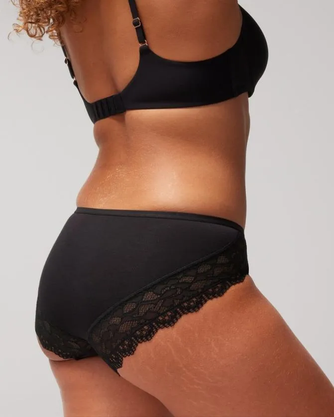 Women Soma Hipsters Embraceable Hipster Panty With Enchanting Lace Wishful Blue