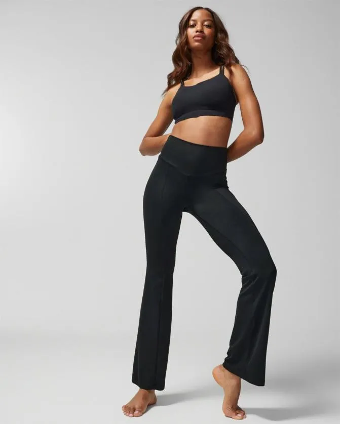 Women Soma Leggings 247 HighWaist Mini Flare Leggings Black