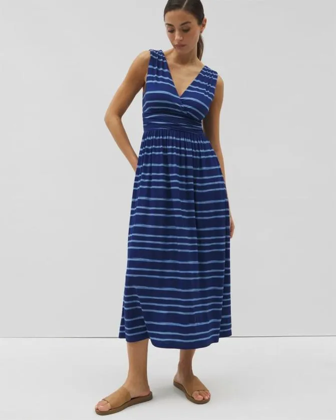 Women Soma Midi Dresses Soft Jersey Goddess Midi Bra Dress Oasis Stripe G Navy Peony Women Soma Midi Dresses Soft Jersey Goddess Midi Bra Dress Oasis Stripe G Navy Peony