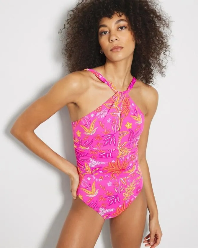 Women Soma One Piece Suits Bleu Rod Desert Bloom HighNeck OnePiece Dahlia Multi Women Soma One Piece Suits Bleu Rod Desert Bloom HighNeck OnePiece Dahlia Multi