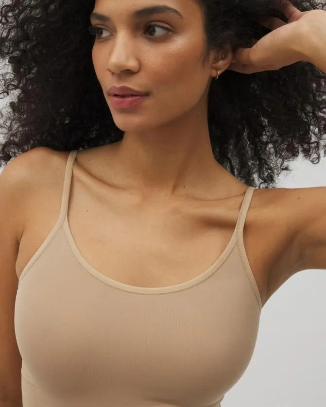 Women Soma Second Skin By MidLevel Shaping Seamless Cami Warm Amber