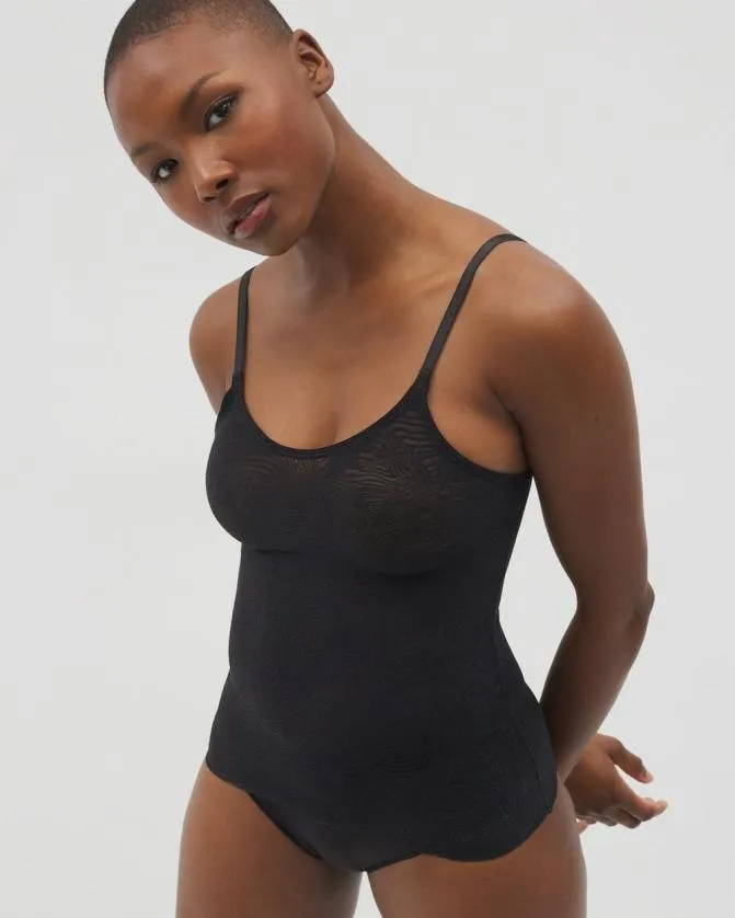 Women Soma Second Skin By NLightweight Smoothing Lace Cami Black