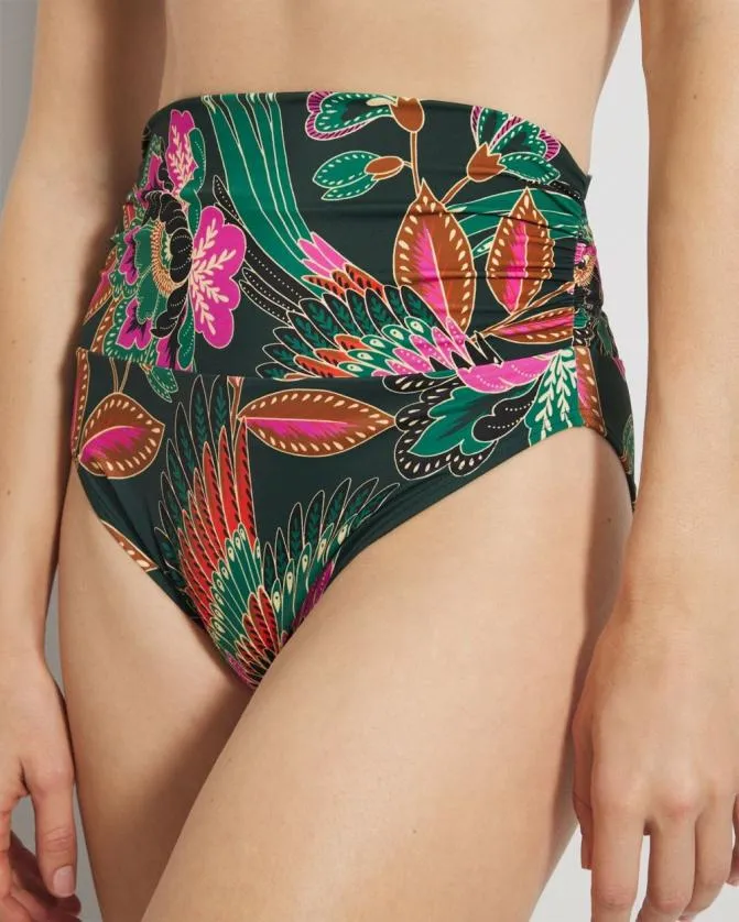 Women Soma Swim Bottoms Swim Covertible Bikini Bottom Parrotise Lush Emerald