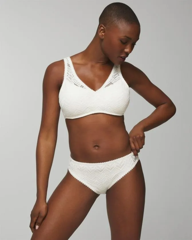 Women Soma Swim Bottoms Swim Crochet Hipster Coconut