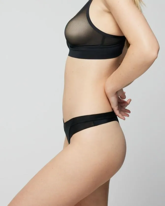 Women Soma Thongs Mesh Thong Panty Mocha