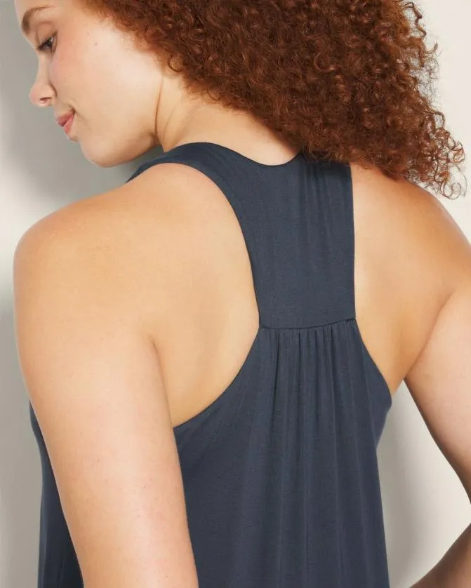 Women Soma Tops Soft Jersey Racerback Bra Tank Polar Night