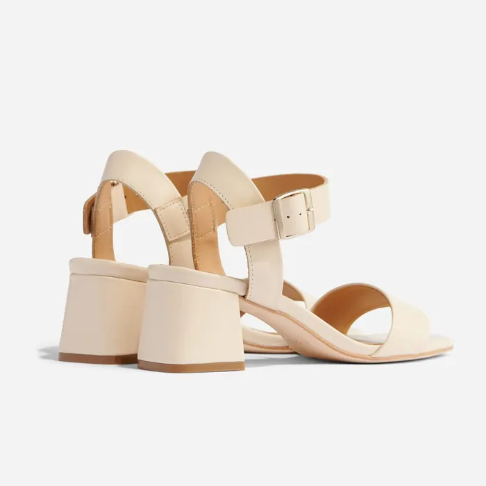 Women Stella GoTo Block Heel Sandal Bone Nisolo Sandals