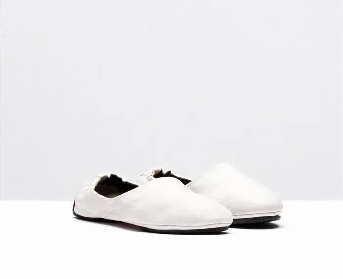 Women Swaps Audley Shoes Leather Swap Ivory White