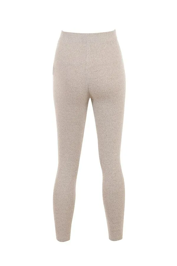 Women Sydney Opal Ribbed Knit Leggings House Of CB Bottoms Women Sydney Opal Ribbed Knit Leggings House Of CB Bottoms