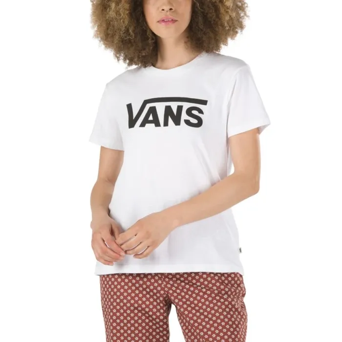 Women TShirts and Tanks Vans Flying V Crew Tee White