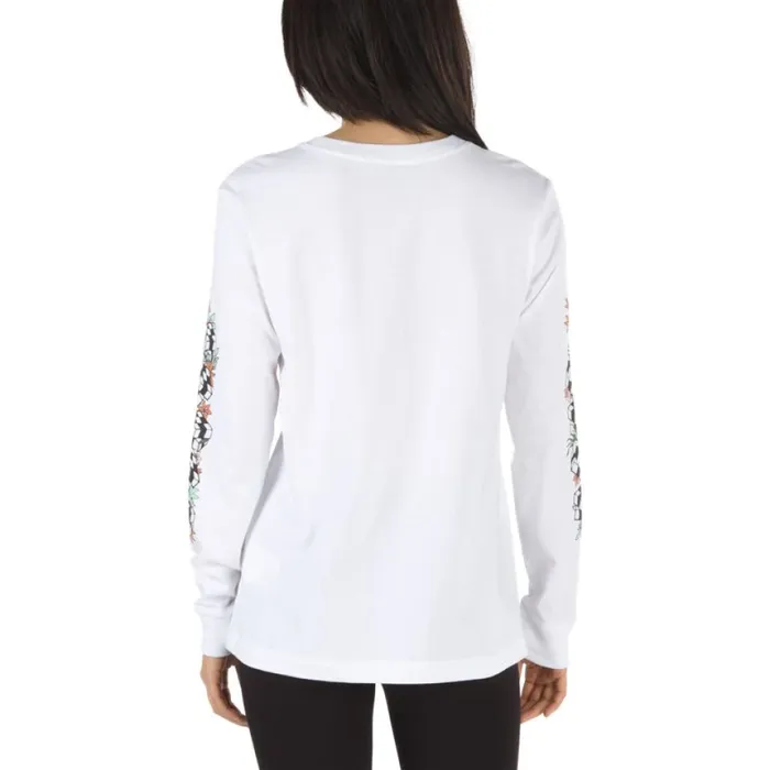 Women TShirts and Tanks Vans Jefferspin Long Sleeve Boyfriend Tee White Women TShirts and Tanks Vans Jefferspin Long Sleeve Boyfriend Tee White