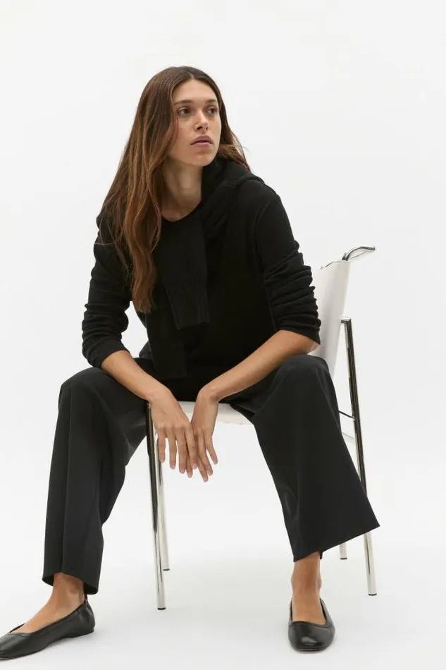 Women TShirts and Tops Seed Heritage Australian Merino Relaxed Top Black