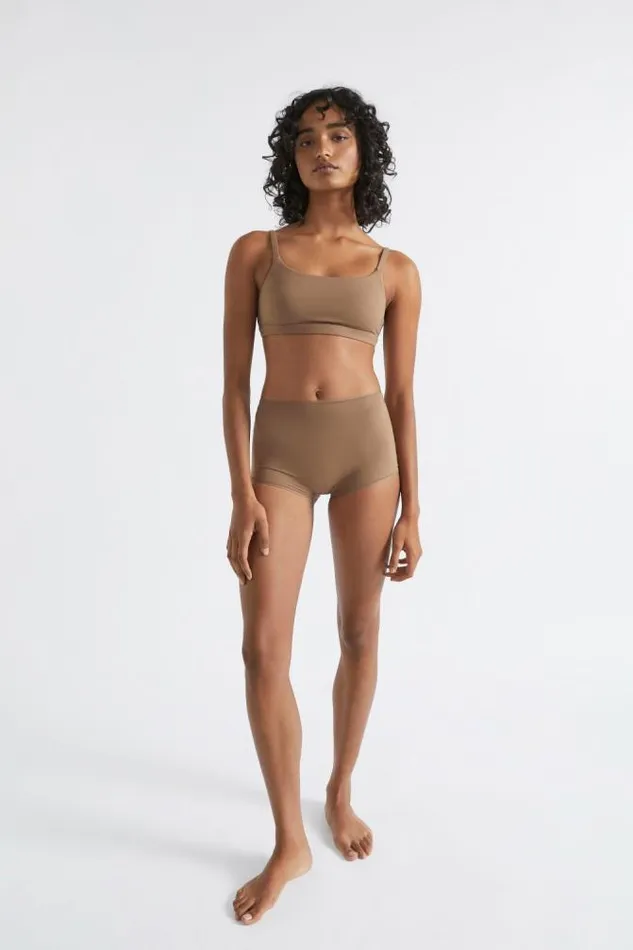 Women TShirts and Tops Seed Heritage Basic Bralette Mocha