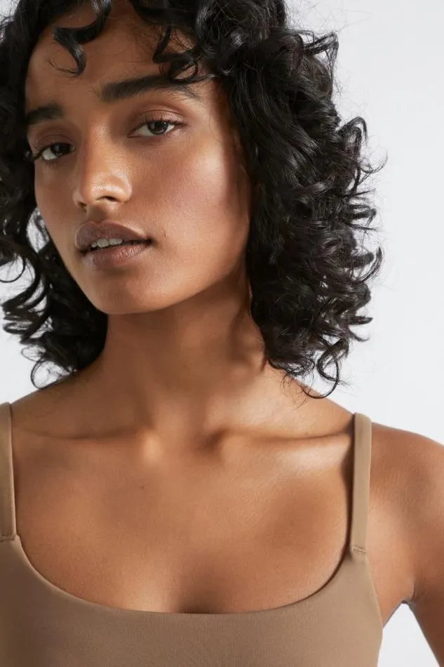 Women TShirts and Tops Seed Heritage Basic Bralette Mocha