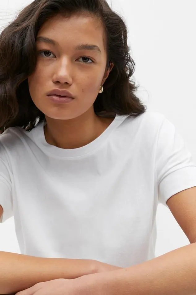 Women TShirts and Tops Seed Heritage Core Longline Tee Whisper White
