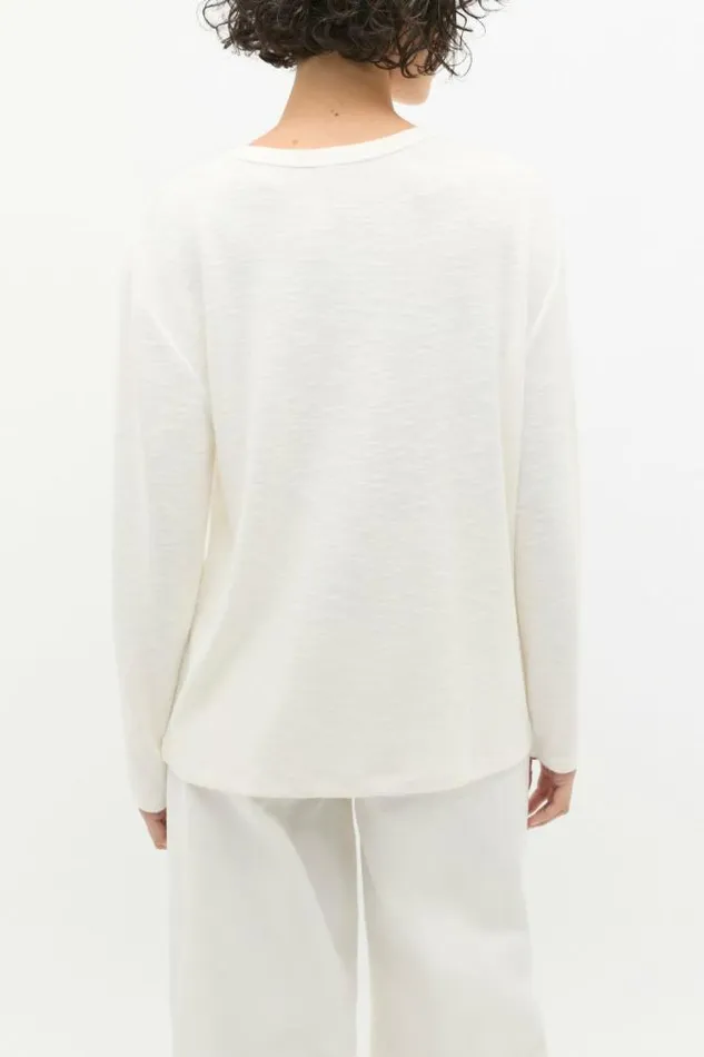 Women TShirts and Tops Seed Heritage Supersoft Long Sleeve Top Cloud Cream