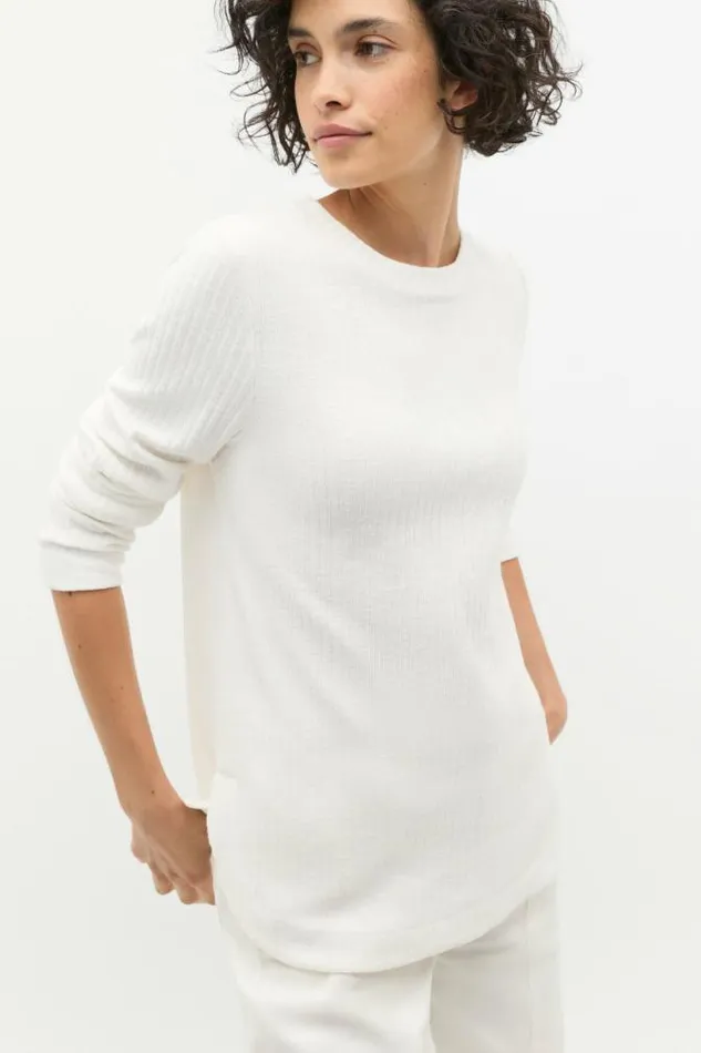 Women TShirts and Tops Seed Heritage Textured Long Sleeve Top Cloud Cream Twist Women TShirts and Tops Seed Heritage Textured Long Sleeve Top Cloud Cream Twist