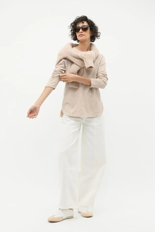 Women TShirts and Tops Seed Heritage Textured Long Sleeve Top Cookie Twist