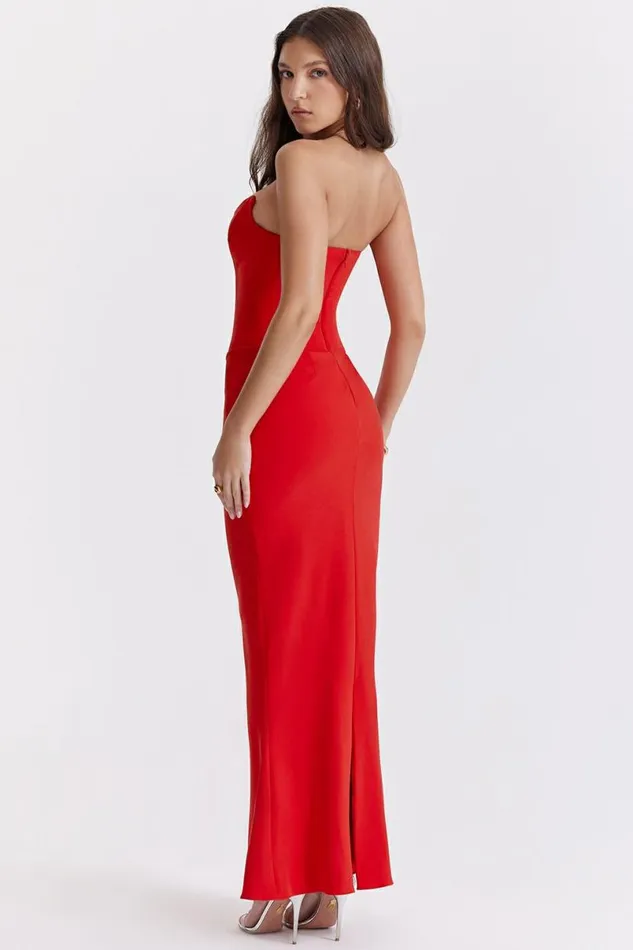 Women Tamara Cherry Strapless Corset Dress House Of CB Dresses