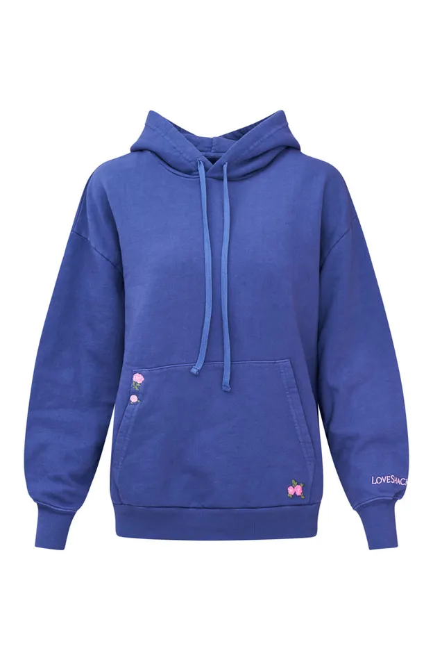 Women Tees and Fleece LoveShackFancy Lalita Hoodie Blueberry