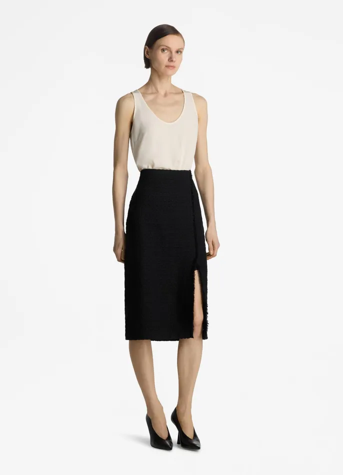 Women Tops and Shells St John Silk Crepe De Chine Shell Ecru Women Tops and Shells St John Silk Crepe De Chine Shell Ecru