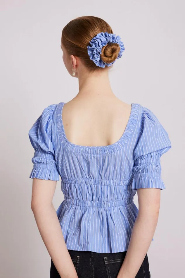 Women Tops Damson Madder Bianca Blouse 8211 Blue