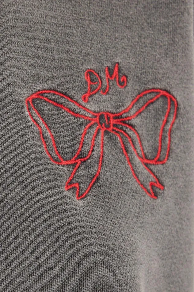 Women Tops Damson Madder Bow Logo Crew Neck Sweat