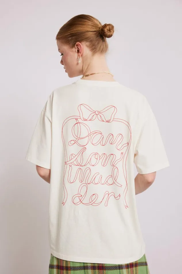 Women Tops Damson Madder Bow Logo Short Sleeve Tee